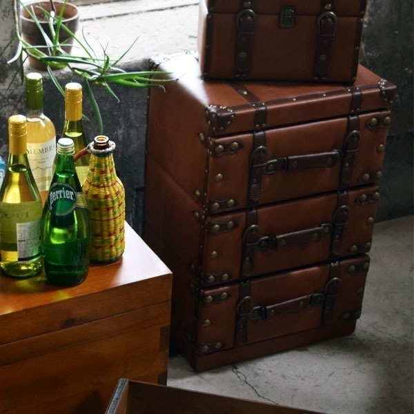 チェスト３Ｄ AZUMAYA IW-273 デザイン家具 インテリア 家具 代引不可同梱不可