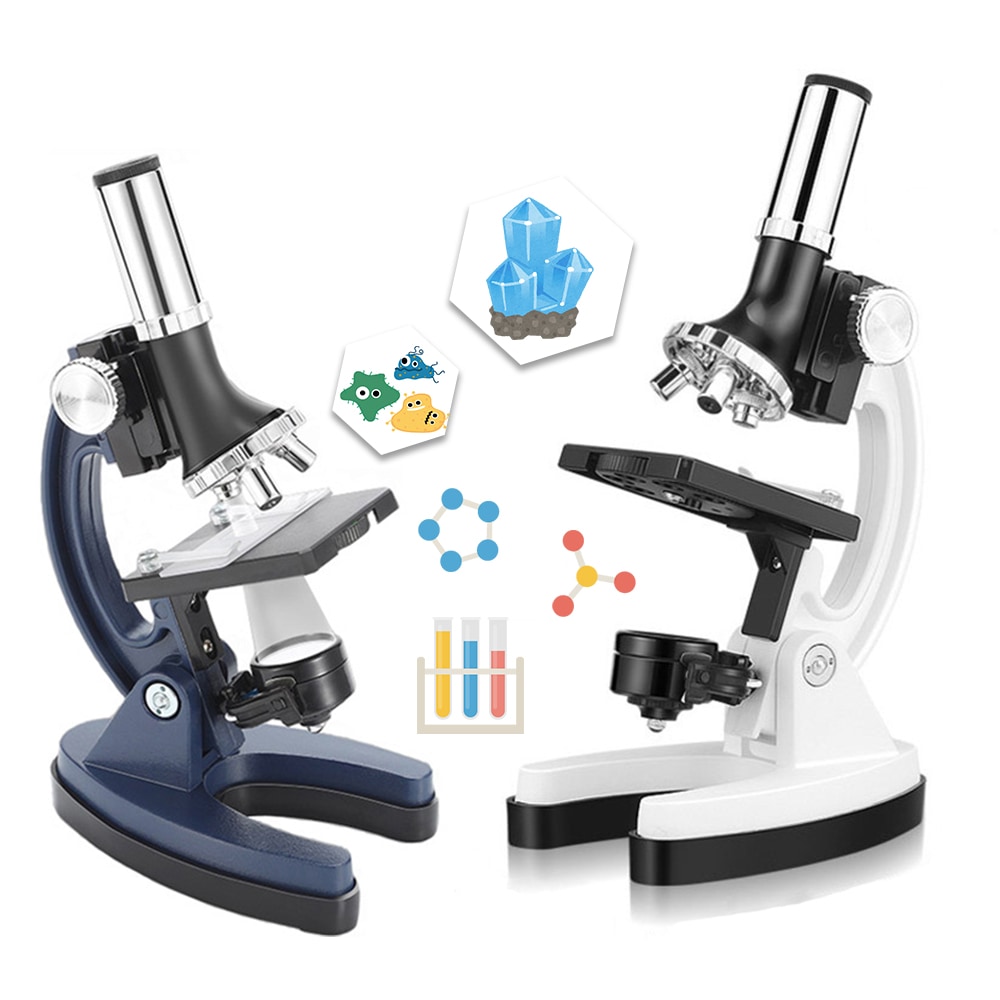顕微鏡 学習用 子供 初心者 300x 600x 1200x LEDライト 乾電池式 小学生 自由研究 趣味 観察 セット マイクロスコープ 理科 生物 植物 昆虫 微生物 細胞 学習用観測
