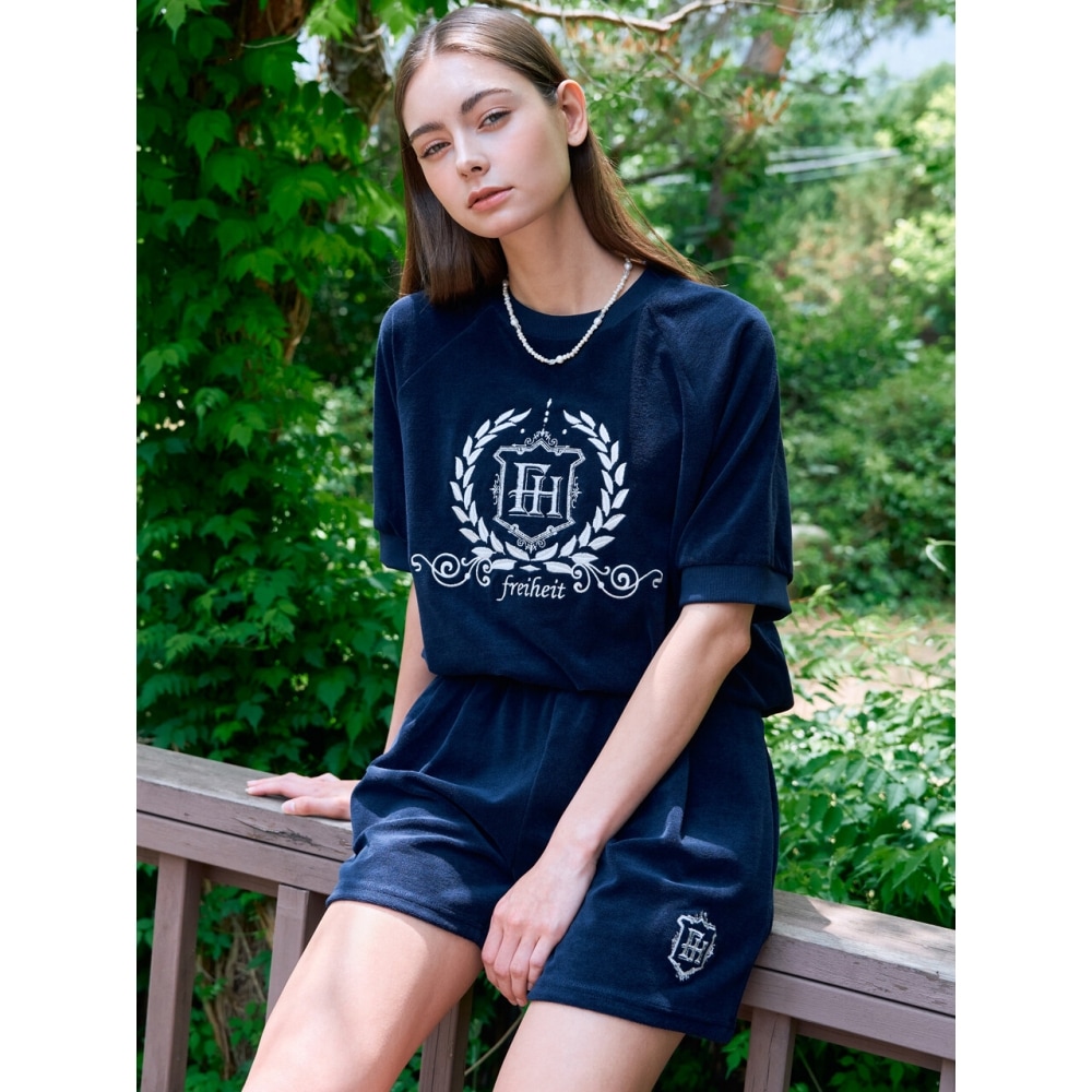 フリーダムテリーロゴハーフスウェット（ネイビー）