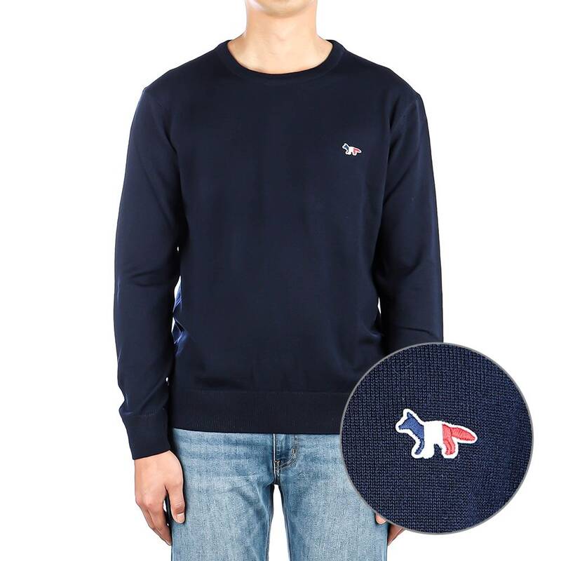 男女兼用 トリコロールフォックスニット (FU00502KT1036 NAVY)