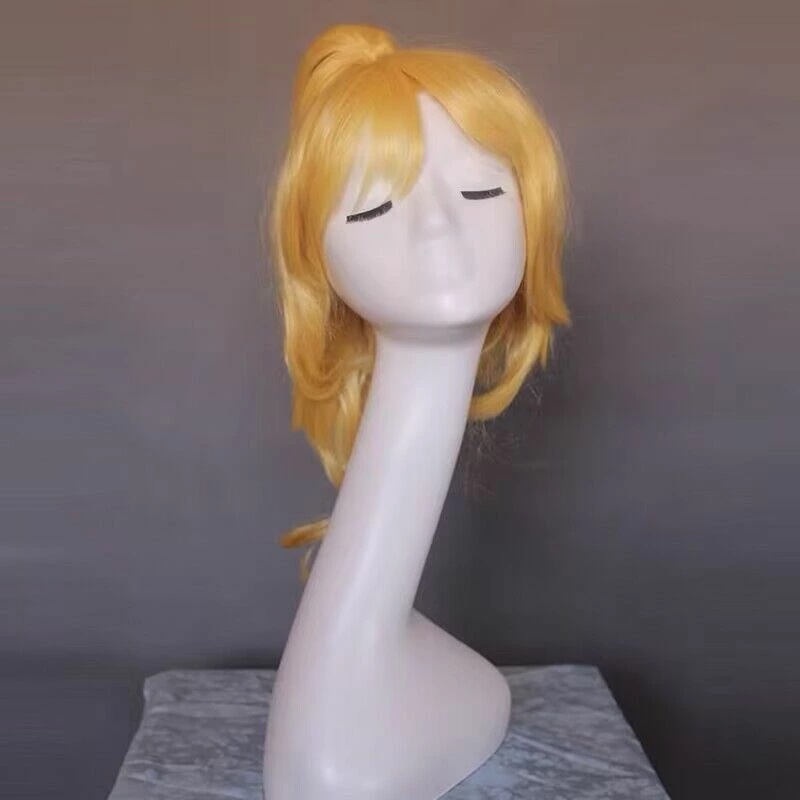 コスプレ ウィッグ ロング ミディアム アレンジヘア 金髪 キャラクター アニメ かつら フルウィッグ ハロウィン 仮装 小物 簡単 手軽 女性 自然 アレンジ コスチューム フル メンズ 女装 ダン