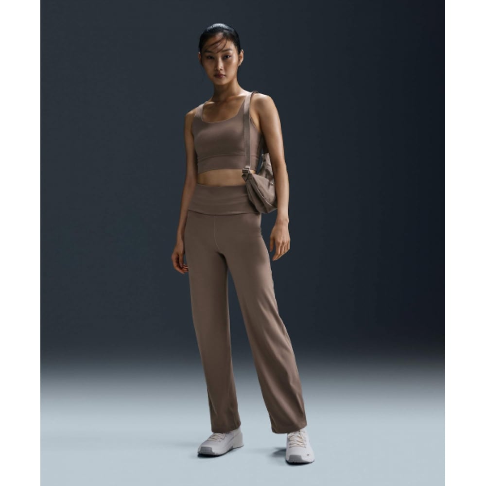 ナイキワンドライフィットハイウエストフォールドオーバーパンツ W-ミンクブラウン:ブラック/ FV7849-233 11,982円