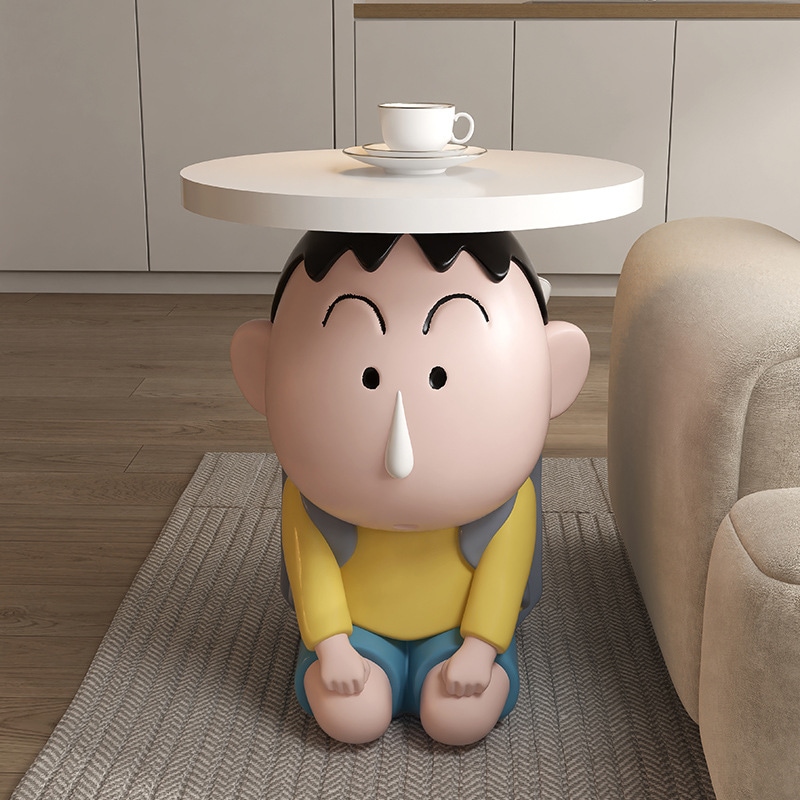 クリエイティブライト高級リビングルームコーヒーテーブルソファサイドテーブルコーナーテーブル可動ベッドサイドテーブル装飾ダムフロアスタンド装飾品9