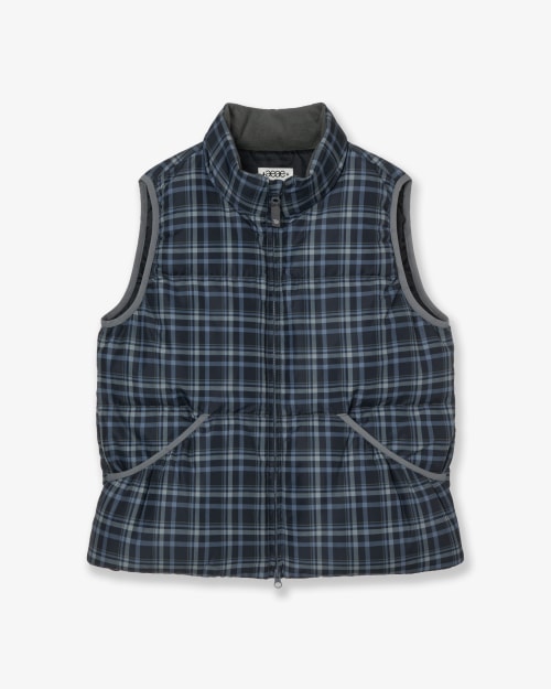 【AEAE】 CHECK PADDED VEST [BLUE] 正規品