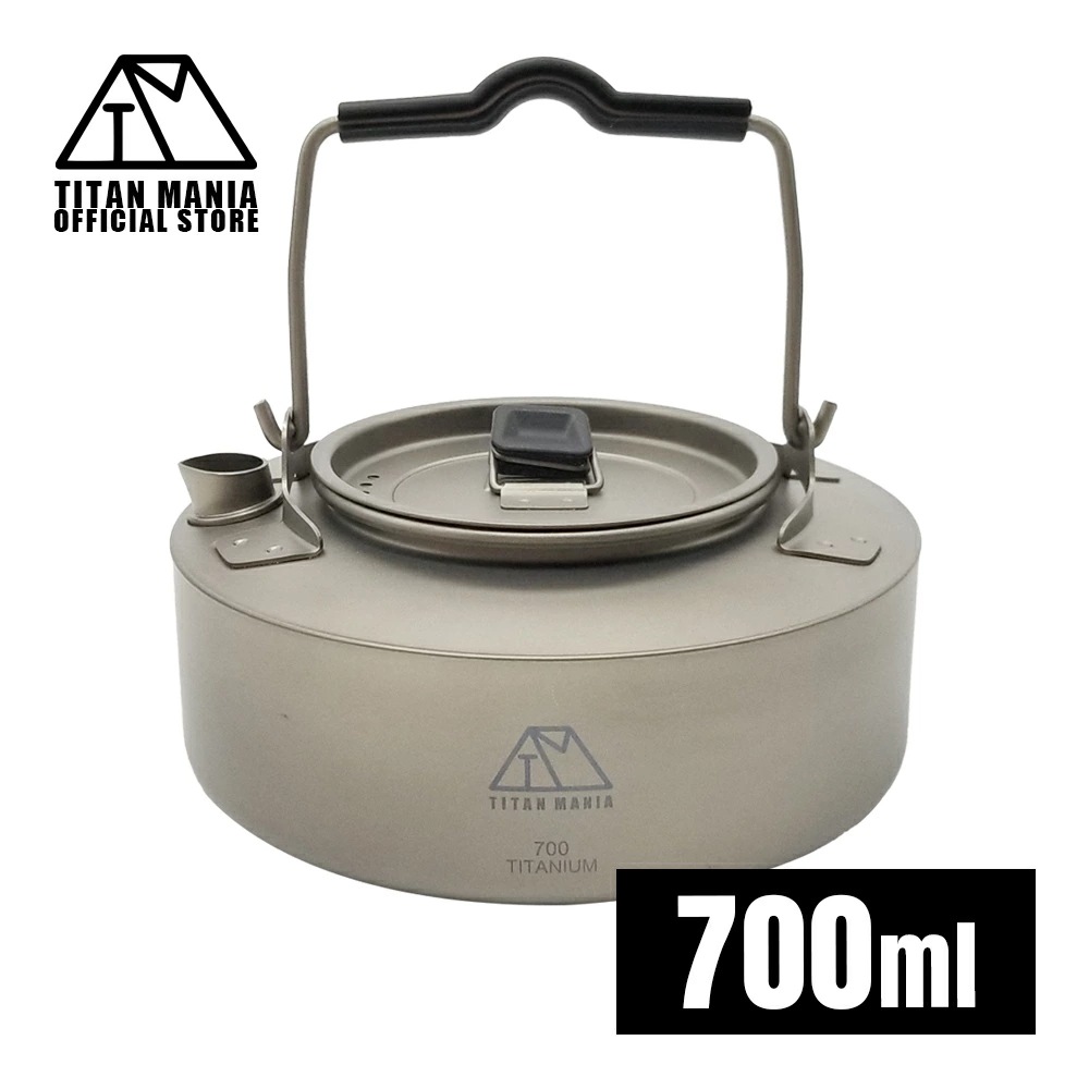 チタンケトル やかん 700ml ケトル ケットル キャンプ キャンプケトル アウトドアケトル チタン 軽量 おしゃれ 直火 ソロキャンプ アウトドア用品 キャ