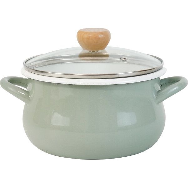 ストクック IHホーローポット（20cm） グリーン RB-3248 4,312円