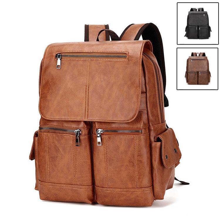 リュック　メンズ　リュックサック pu革　デイパック　ビジネス　バックパック　レザー　通勤通学　旅行　出張　アウトドア　自転車鞄　カバン　男女兼用