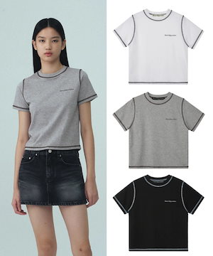 【FANCY CLUB】SIDE BUCKLE RIBBED TEE Tシャツ / 追跡付 FANCY CLUB tシャツ 「FANCY CLUB」SIDE BUCKLE RIBBED TEE
