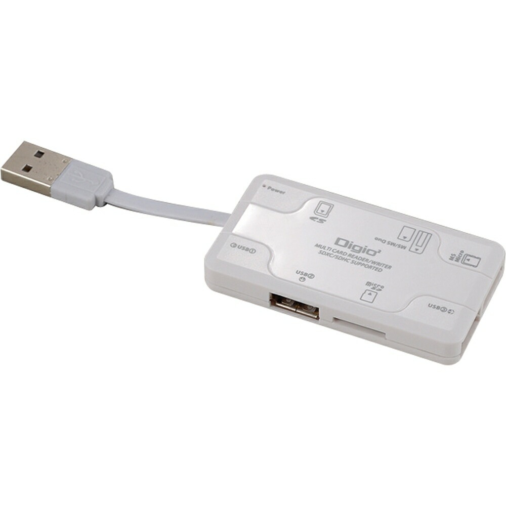 （まとめ買い）USB2.0マルチカードリーダー/ライター ホワイト CRW-5M53W [x3]