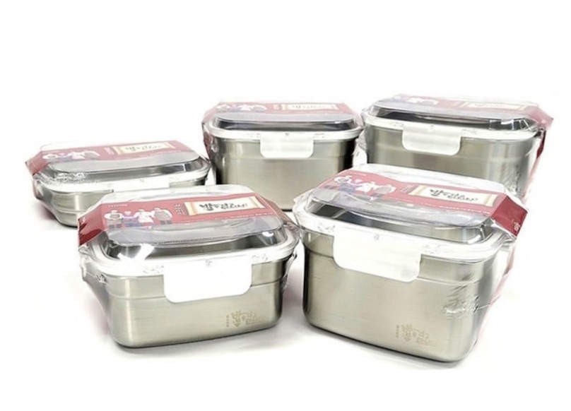 【韓国保存容器】キムスミ ILIVING ウェーブクリーン 角型 ハンディタイプ/密閉容器/キッチン POSCO 304 ステンレス 密着力 人気のソウルベストセラー ハンディ型密閉容器