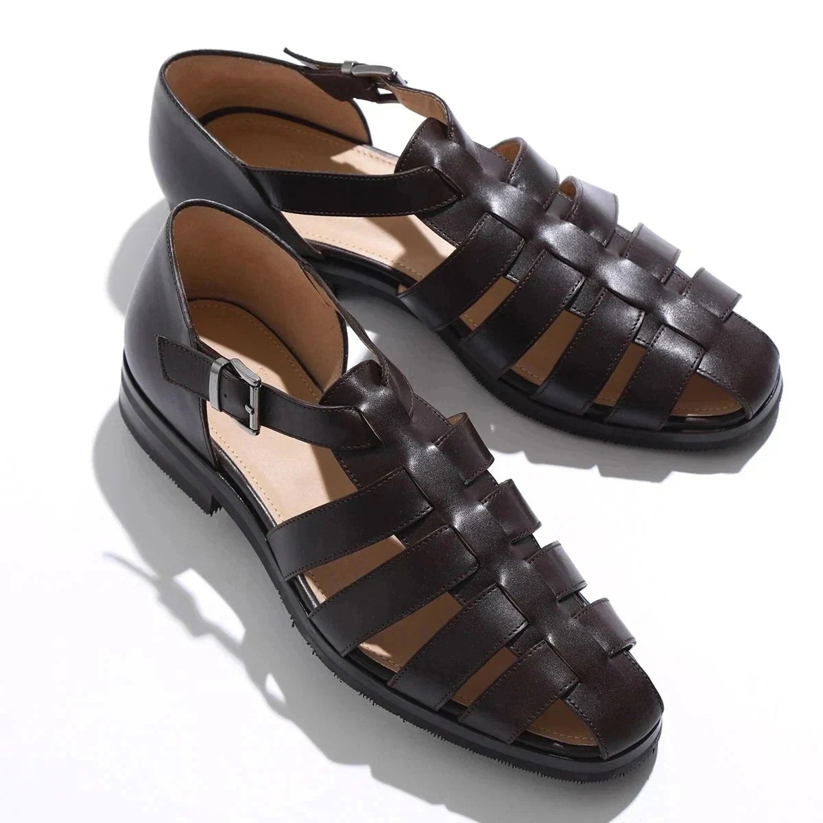 Paraboot パラブーツ グルカサンダル 190213 FERRET フェレット メンズ レザーサンダル セメント製法 靴 ARAGON SOLE NOIR