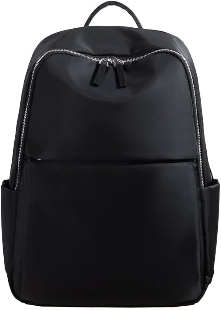 リュック レディース PCリュック パソコンリュック ビジネスリュック PC収納 キャリーオン機能 独立PCポケット 背面ポケット 撥水・耐傷(ブラック)