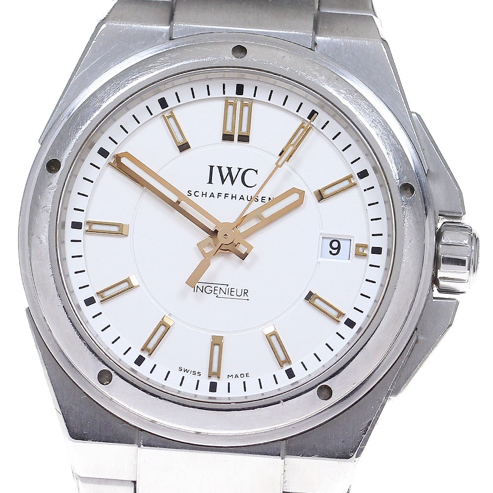 IWC SCHAFFHAUSEN IW323906 インヂュニア デイト 自動巻き メンズ _832273【中古】