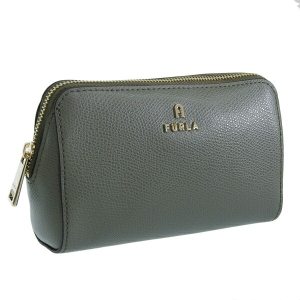フルラ 小物 レディース ポーチ レザー グリーングレー FURLA CAMELIA M COSMETIC CASE WE00449ARE0000J000 FURLA