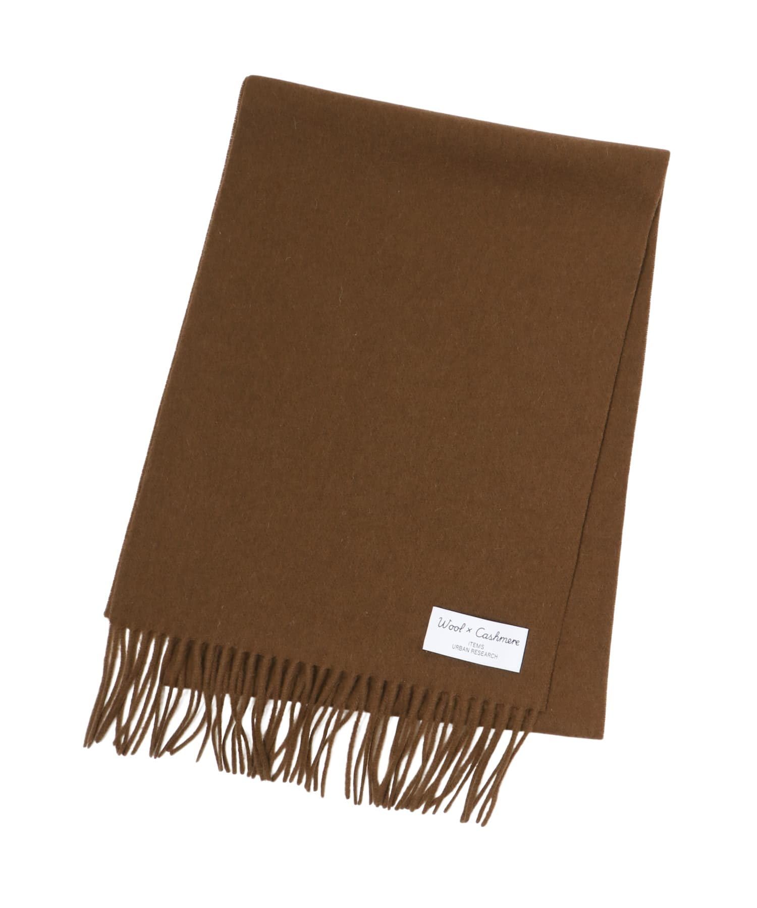 [アーバンリサーチ アイテムズ] マフラー ストール ウール×カシミヤ マフラー メンズ IT47-1ZA016 BRN
