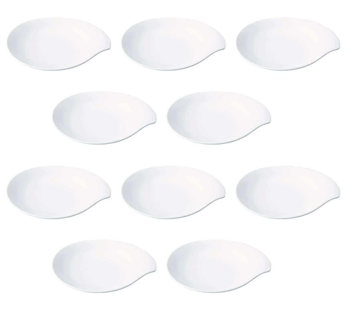 台和 中皿 主菜皿 18cm ホワイト 10枚セット 食洗機対応 メラミン食器 ビュッフェ ホテルレストラン仕様 スタッキング可能 業務用 日本製 Seize SS-75-WM