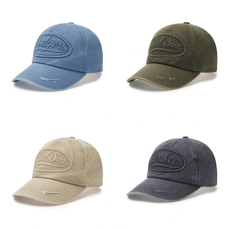 3ACPV135N韓国限定販売 冬の新商品 男女共用 バシチー ビンテージ トントン カルシブ アンストラクチャー ボールキャップ LAドジャース
