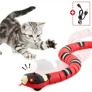 スマートセンシング猫おもちゃインタラクティブ自動eletronicヘビ猫ティーザー屋内遊び子猫おもちゃUSB充電式