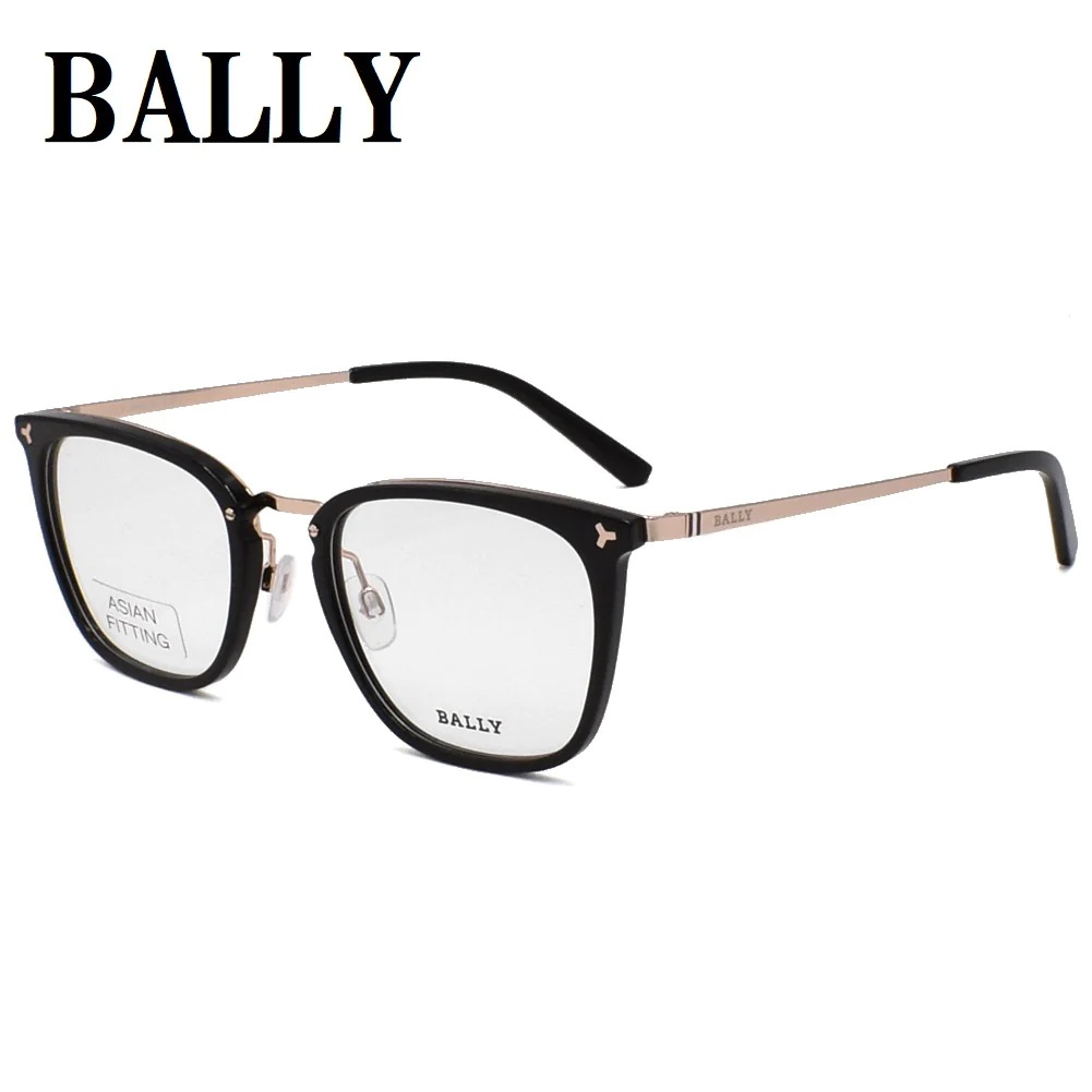 バリーBY5037D 005 53 メガネ 眼鏡 アイウェア アジアンフィット フレーム 鼻あて メンズ レディース ブラック ピンクゴールド