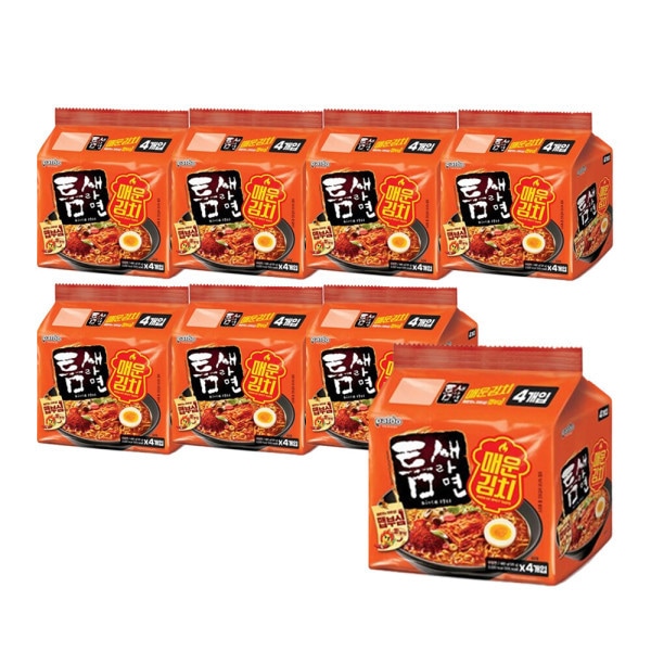 すき間ラーメン 辛いキムチ 480gX4 1箱(8バンドル)