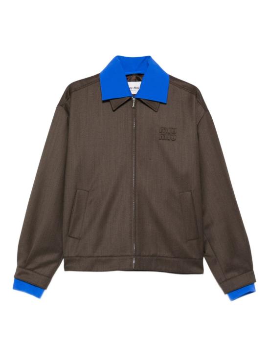 MIU MIU Women Jackets ML1418 180RF0324 Marrone