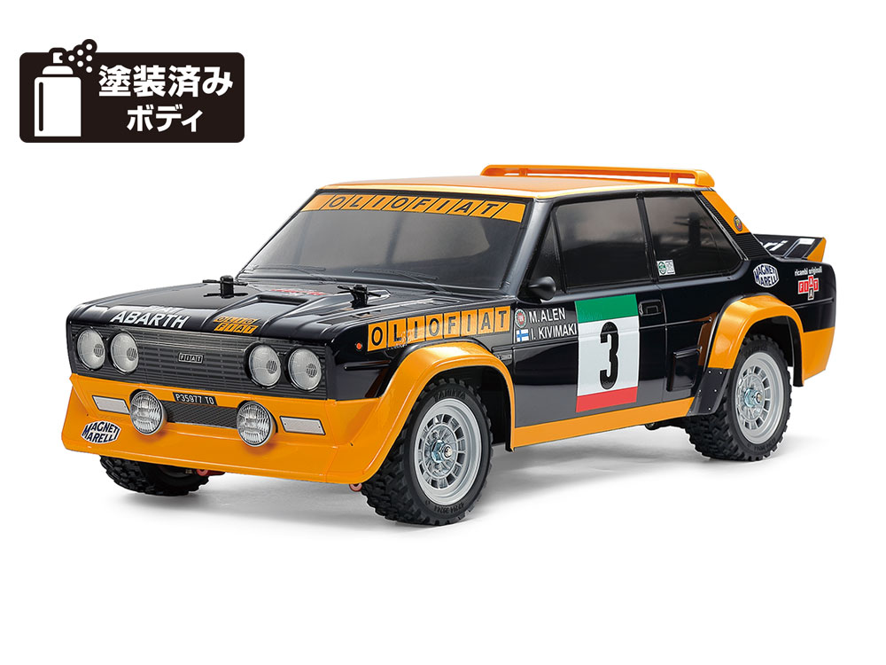 タミヤ 1/10 電動RCカー組立キット フィアット131 アバルト ラリー OLIO FIAT （MF-01Xシャーシ）（塗装済みボディ）【58723】 ラジコン T 58723　フィアットアバルト
