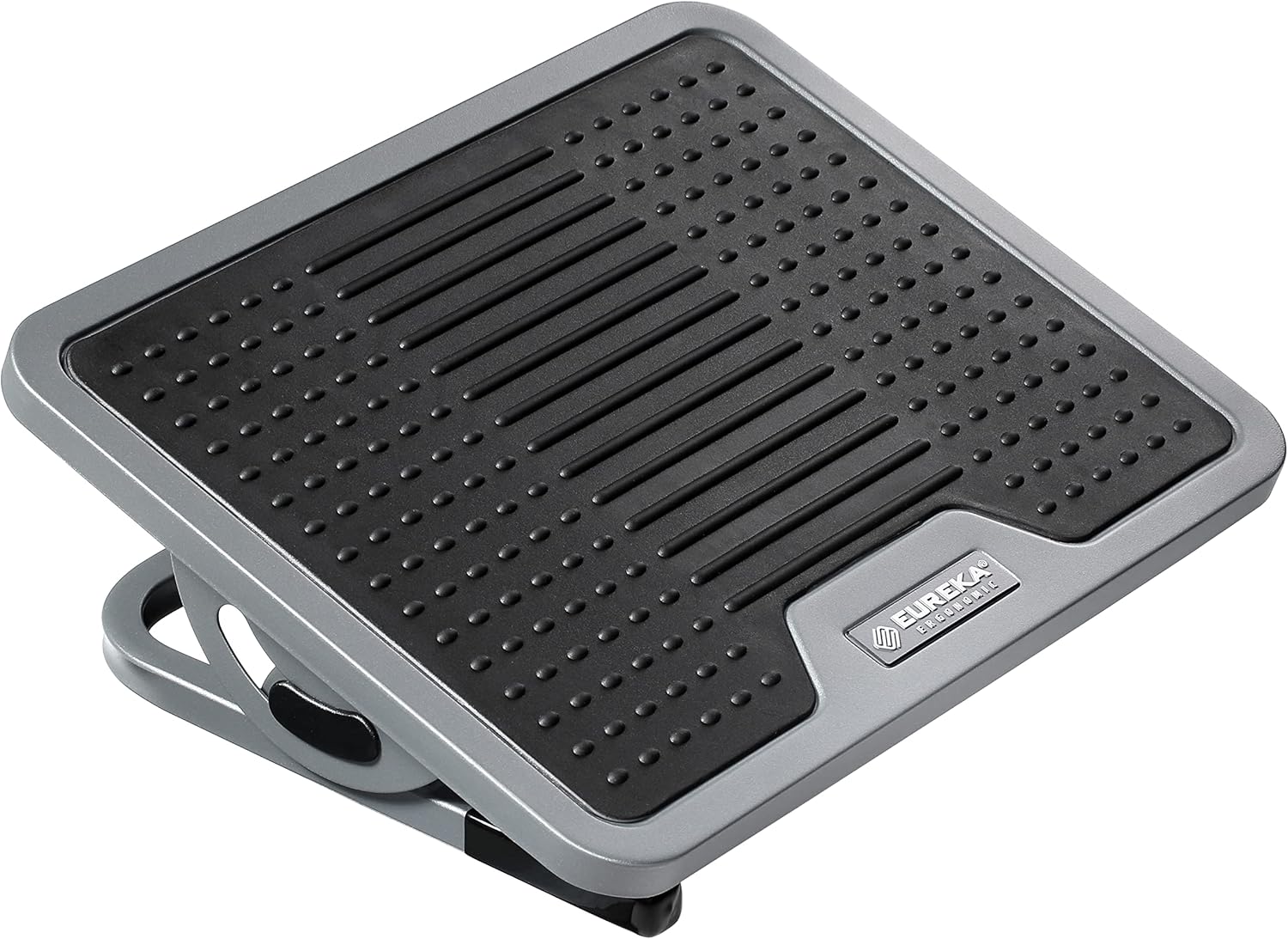 フットレスト 20無段階角度調節 足置き台 エルゴノミクフットスツール フ ット ワイドフットペダル 幅34.6×奥行30cm