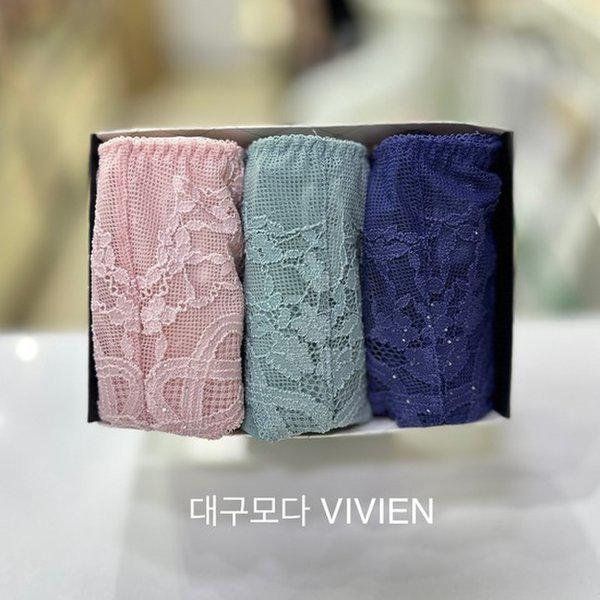 スパンコールジャガードレースノーラインパンツ3種セットBP1980A_DG 9,911円