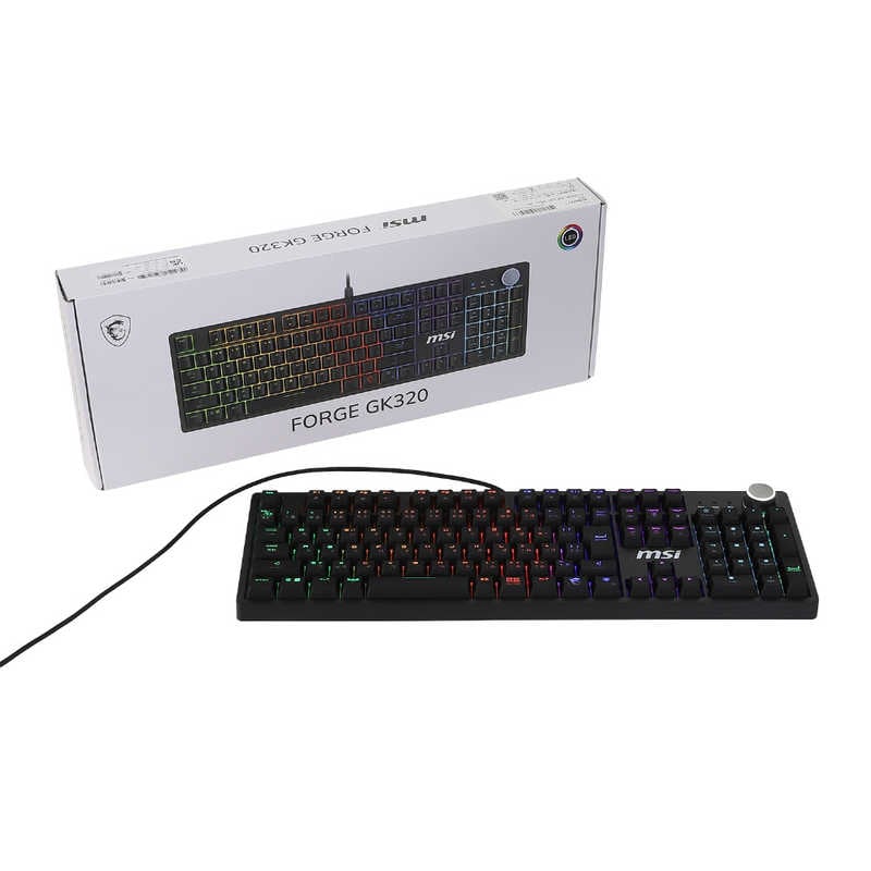 MSI　ゲーミングキーボード　FORGEGK320REDJP