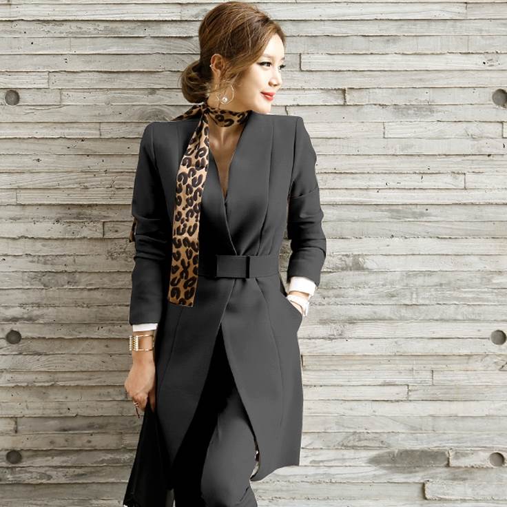 セットアップ ツーピース 2点セット ジャケット スーツ ストレートパンツ 袖あり 長袖 カシュクール 襟なし ベルト ポケット 前開き 上下セット きれいめ シンプル 上品 おしゃれ お洒落 かっこ