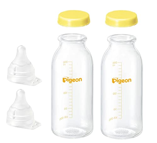 ピジョン 母乳実感 直付け 哺乳瓶200mlセット 透明(低負担・流量大)2セット