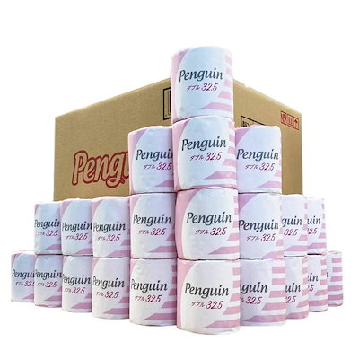 他サイト： ペンギン個包装 32.5Ｍ 1ロール60個入り ダブル ケース販売 トイレットペーパーの商品画像