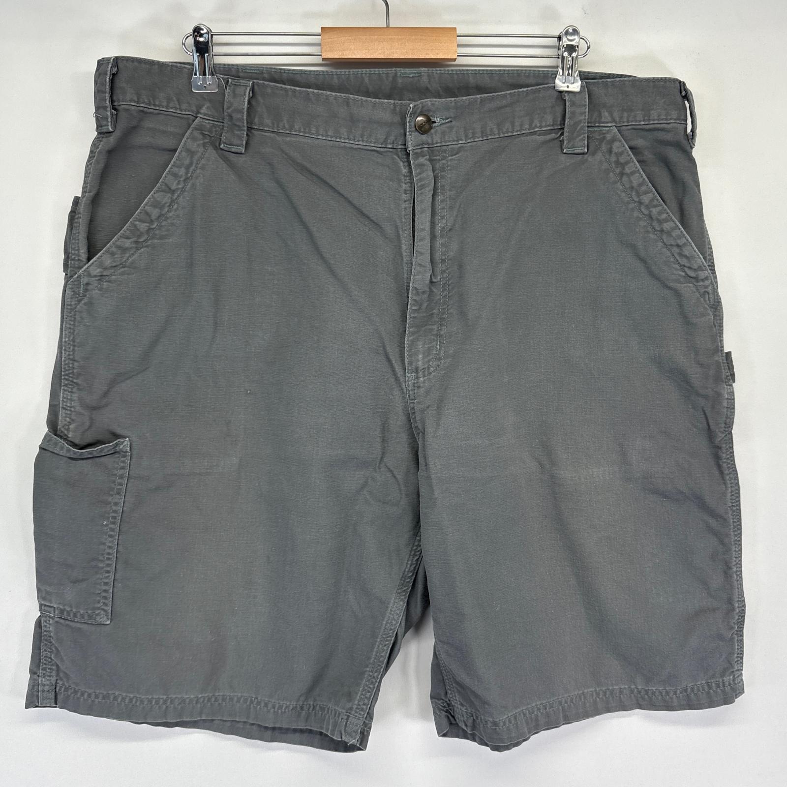 古着 ショートパンツ ハーフ 半ズボン 短パン ペインター ワーク ダック w42 グレー系 メンズ