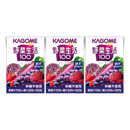 カゴメ 野菜生活100 ベリーサラダ （100ml×3本パック）×10個