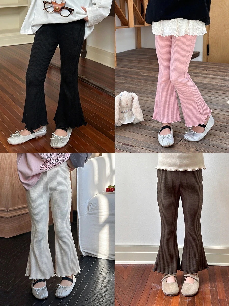 24の女の子の赤ちゃんのかわいいレースファッションなスリムフレアパンツ