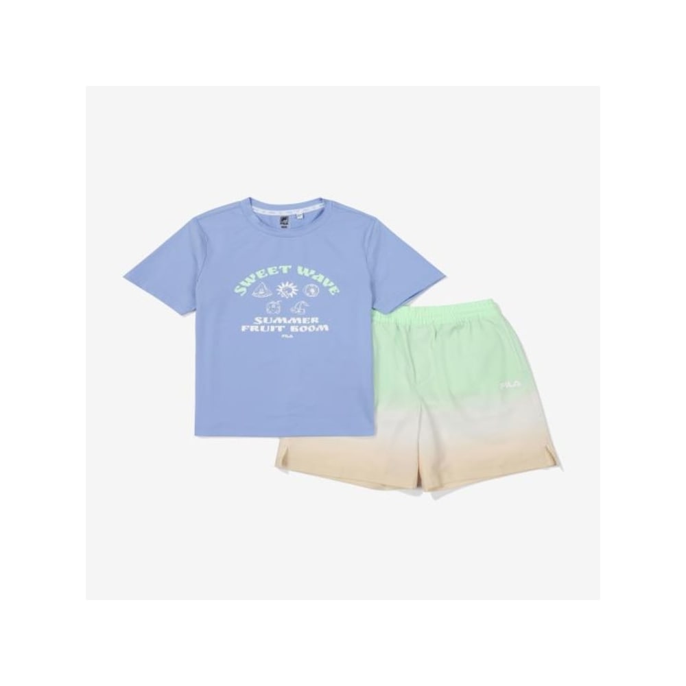 [FILA KIDS] ウォータープレイグラデーションセットアップ (FK2FSF2W01M_LBU) Q0ZFK2FSF2W01MLBU