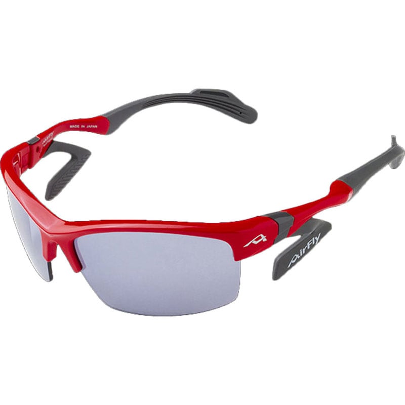 Airfly(エアフライ) 鼻パッドノナイスポーツサングラス AF-303 C-4 RED マルチスポーツ サングラス (af303c4)