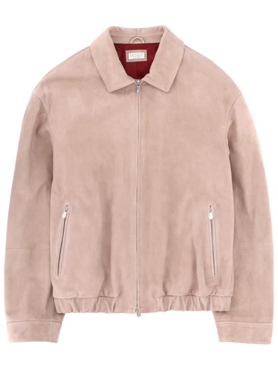 BRUNELLO CUCINELLI Men Leather Jackets MPCAO2071 CZT85 BEIGE