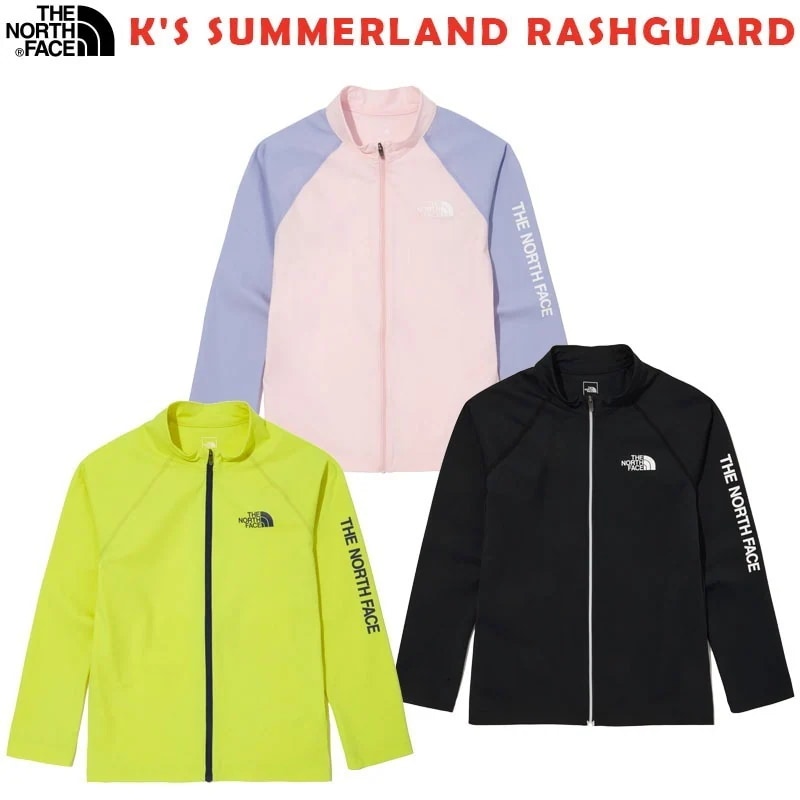 韓国正規品保証 関税負担なし NJ5JN04S KIDS SUMMERLAND RASHGUARDデイリー 基本 着装 男子 女子 人気 韓国 ファッション 男女共用 アウトドア