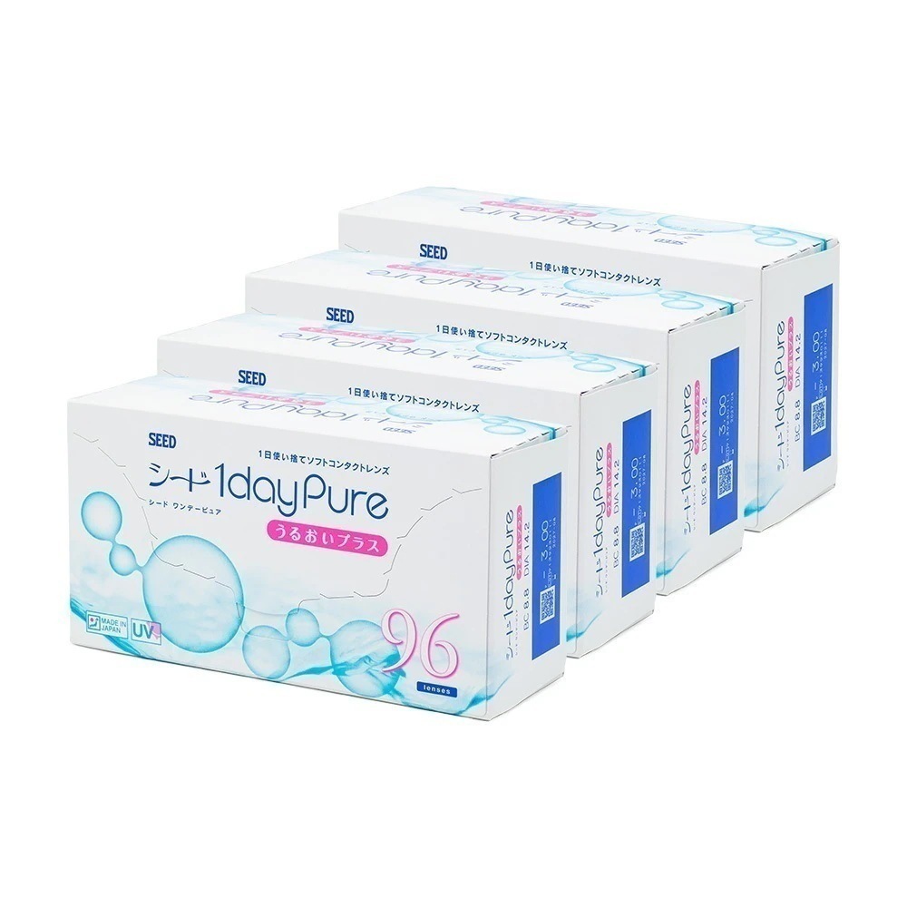 ワンデーピュア うるおいプラス 96枚入り 4箱 19,370円