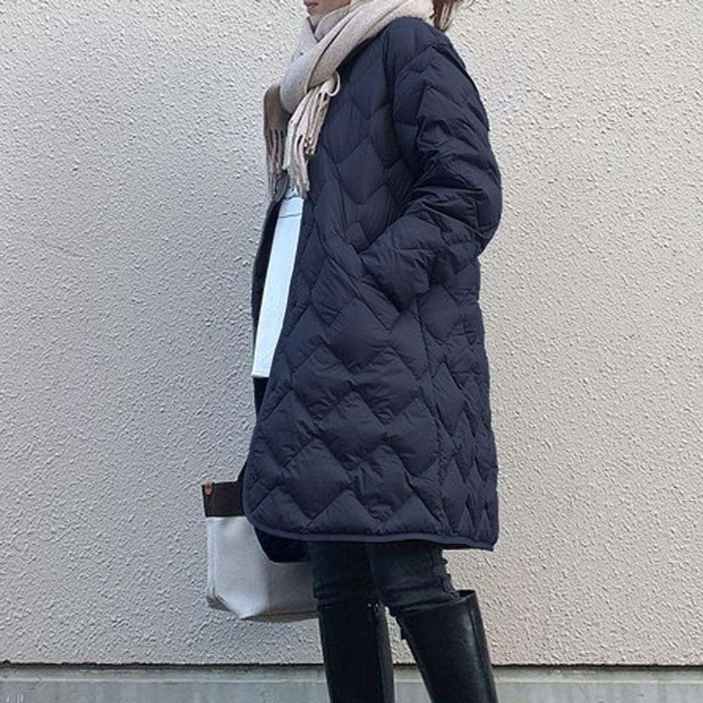 人気ボアアウター秋アウターセミロング 防寒カジュア 秋 冬 厚手 ジャケット ゆったり 中綿 気質30%制限