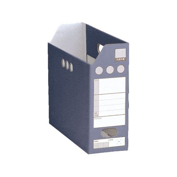 (まとめ) セキセイ ペーパーシスボックス A4ヨコ背幅102mm ブルー SBF-102C-10 1枚 (×50セット)