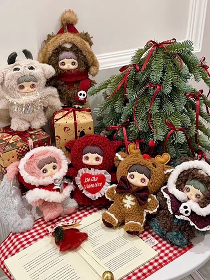 【正規品保証】TOP TOY MayMei 霉霉 冬日怪诞シリーズ 盲盒 毛绒ぬいぐるみ 公仔 可爱デザイン 圣诞气分たっぷりの摆件 女の子へのプレゼントにぴったりァッ319