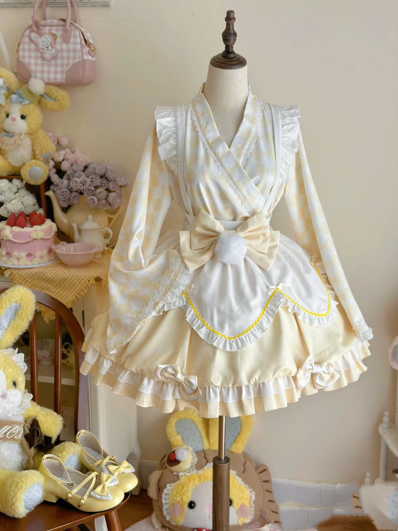 Lolita正规品春夏改良女仆风连衣裙洛丽塔可爱和风公主裙小个子洋装