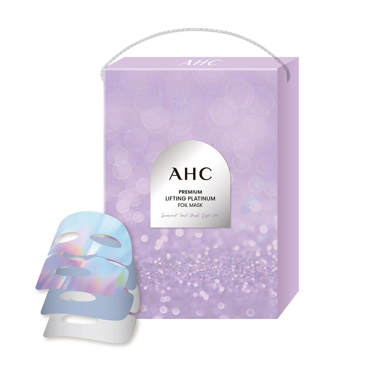 AHCプレミアムリフティングプラチナホイルマスクセット