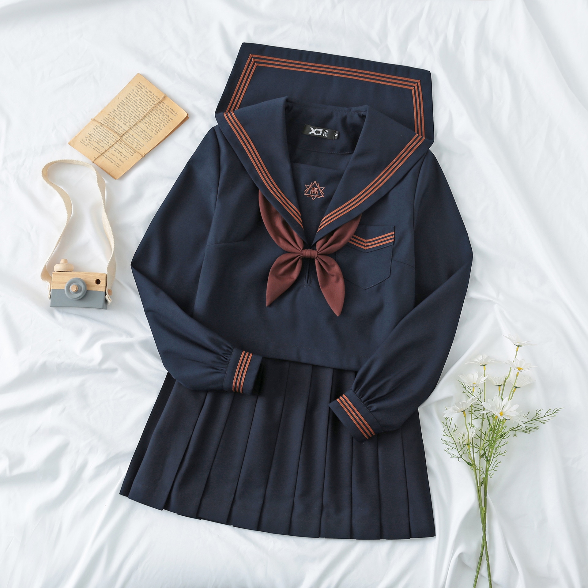 小瑾オリジナルJK（部塚高校）オール襟糸日系服 セットアップ