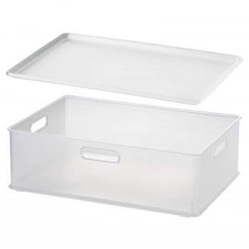 収納用品 natura（ナチュラ） インボックス M+プレート 各4個組 クリア NIB-M4PML4 CL-4 6,291円
