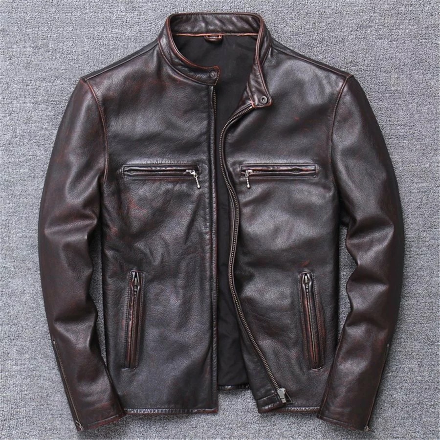 ライダースジャケットメンズ本革レザージャケットメンズ本革牛革革ジャンメンズ本革革ジャンメンズミリタリージャケット 21,108円