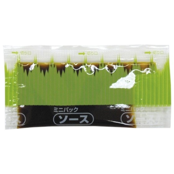 ミニパックソース　バラン柄大　約7.0ml　300個×6箱【工場直送・代引き不可・時間指定不可・沖縄離島不可・即納不可】