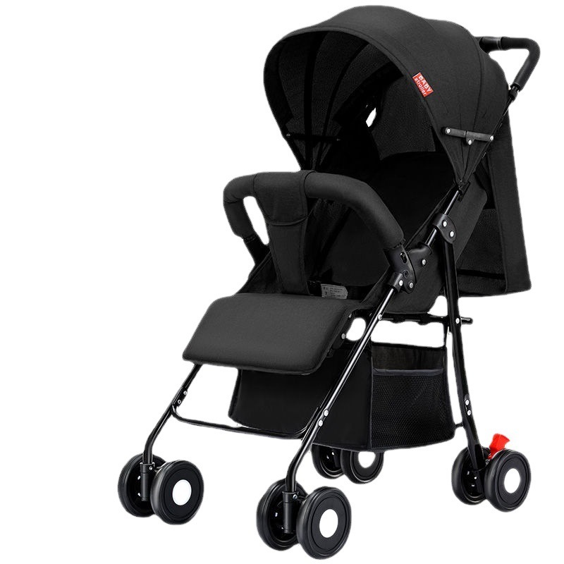 ベビーカーは軽量小型座ったり寝転んだり折りたたんで屋外でも使用できる子供用四輪車オールシーズン衝撃吸収傘型ベビーカー
